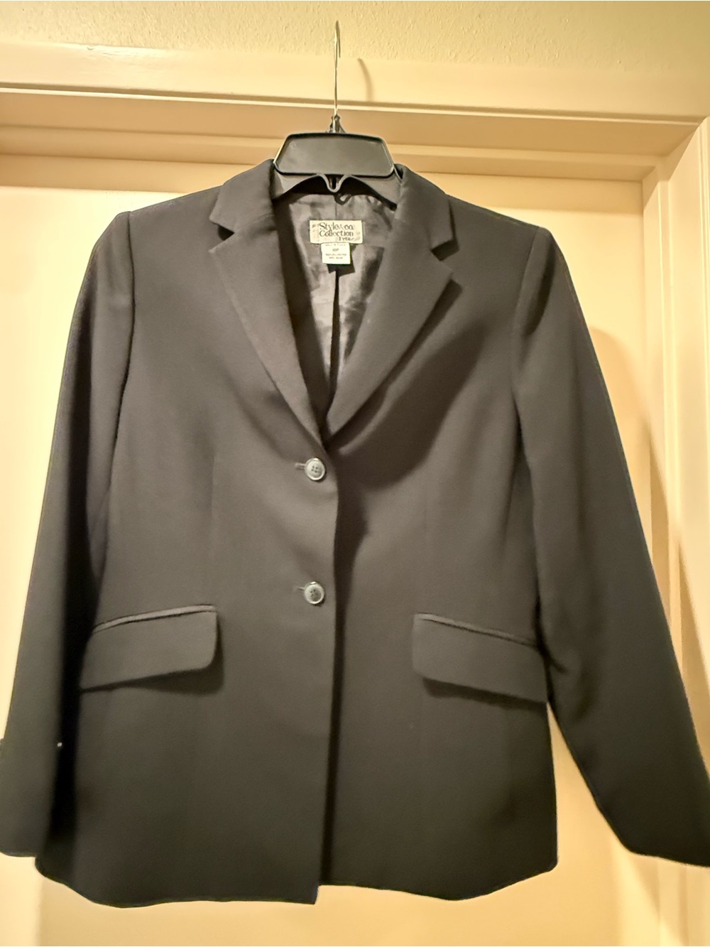 Style & Co. Black Women's Two-Button Blazer